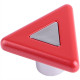 Ручка-кнопка Треугольник красная