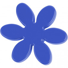 Ручка-кнопка Цветок синяя