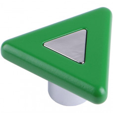Ручка-кнопка Трикутник зелена