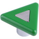Ручка-кнопка Треугольник зеленая