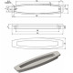 Ручка Morser никель м/о 128 мм