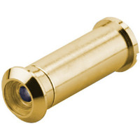 Дверне вічко d=12 мм для дверей 34-52 мм огляд 160° латунь