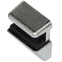 Полкодержатель с фиксатором для стекла 4,6,8 мм, цинковое литье, никелированный