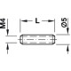 Резьбовая втулка для отверстий d5 мм L=18 мм