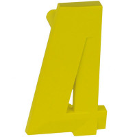 Ручка Четвірка жовта глянсова м/о 64 мм