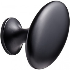 Ручка-кнопка Oval Simple черная матовая