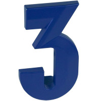 Ручка Тройка синяя глянцевая м/о 64 мм