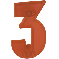 Ручка Тройка красная прозрачная м/о 64 мм