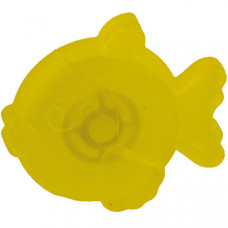 Ручка-кнопка Рыбка желтая прозрачная