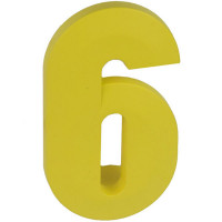 Ручка Шістка жовта матова м/о 64 мм