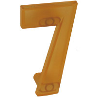 Ручка Семерка оранжевая прозрачная м/о 64 мм