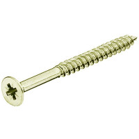 Шуруп с потайной головкой Hospa 4х35 мм желтый