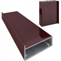 Профиль рамочный без обхвата на 3 мм бордо