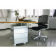 Мебельный ролик Rotola Office d68 мм алюминий/серый