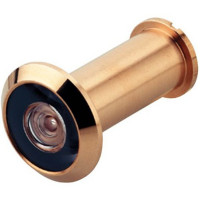 Дверне вічко d=14 мм для дверей 35-78 мм огляд 200° латунь