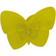 Ручка-кнопка Бабочка желтая прозрачная
