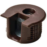 Корпус RAFIX (Рафикс) 20, для толщины 16 мм, пластмасса, коричневый RAL 8014