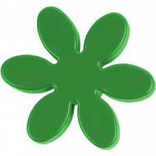 Ручка-кнопка Цветок зеленая