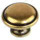 Ручка-кнопка Titus золото d30 мм