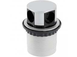 Подовжувач врізний Comfort на 4 розетки Schucko алюміній