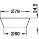 Пластина монтажна для опори H=25 мм d78 мм