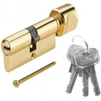 Цилиндр для замка с заверткой 40,5х40,5 мм латунь