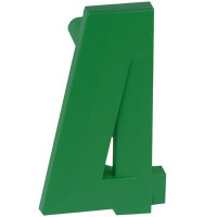 Ручка Четверка зеленая глянцевая м/о 64 мм