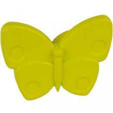 Ручка-кнопка Бабочка желтая глянцевая
