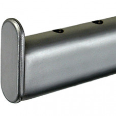 Заглушка-стопор для овальної труби 30х15 мм срібло