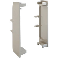 Комплект внутрішніх заглушок до C-подібної профілю-ручки нержавіюча сталь