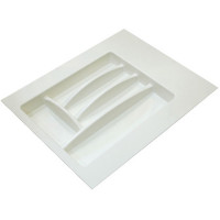 Лоток для столовых приборов 400-450 мм пластик белый