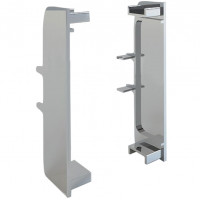 Комплект внутренних заглушек к C-образной профилю-ручке хром полированный