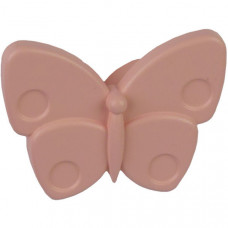Ручка-кнопка Бабочка светло-розовая матовая