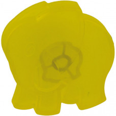 Ручка-кнопка Слоник желтая прозрачная