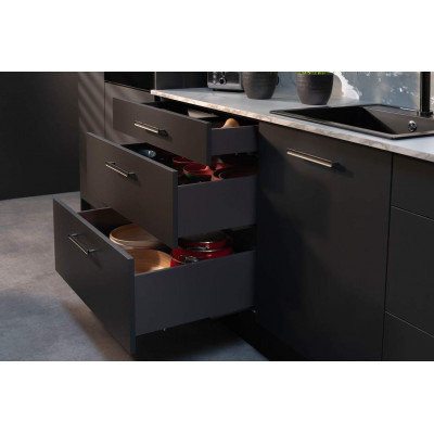 Висувний ящик Matrix S Slim 2.0 з дотягом H=84 мм, L=450 мм, 35 кг білий