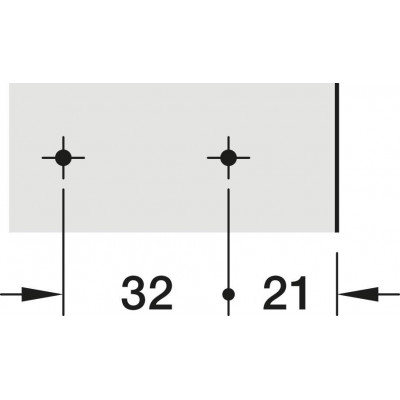 Монтажна планка пряма під шуруп Metalla 540 SM H0 сталь нікельована