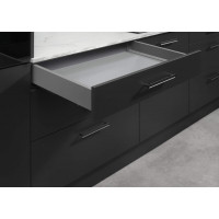 Выдвижной ящик Matrix S Slim 2.0 с доводчиком H=84 мм, L=450 мм, 35 ​​кг серый