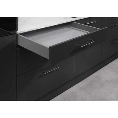 Висувний ящик Matrix S Slim 2.0 з дотягом H=84 мм, L=450 мм, 35 кг сірий