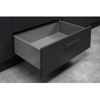 Висувний ящик Matrix S Slim 2.0 з дотягом H=199 мм, L=400 мм, 35 кг сірий