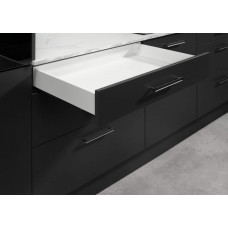 Висувний ящик Matrix S Slim 2.0 з дотягом H=84 мм, L=450 мм, 35 кг білий