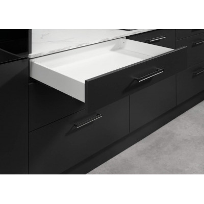 Висувний ящик Matrix S Slim 2.0 з дотягом H=84 мм, L=450 мм, 35 кг білий