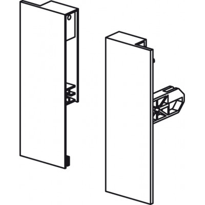 Кріплення внутрішнього фасаду Matrix Box S Slim 84 мм чорний