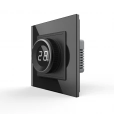 Розумний ZigBee терморегулятор чорний скло