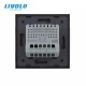 Розумний ZigBee терморегулятор чорний скло