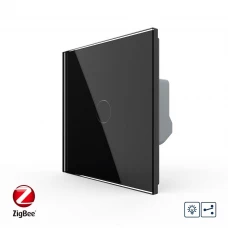 Умный сенсорный проходной диммер черный ZigBee