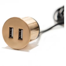 Вбудований USB-порт Versapick 2 USB (5v) круглий золото