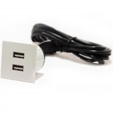 Вбудований USB-порт Versapick 2 USB (5v) квадратний матовий білий