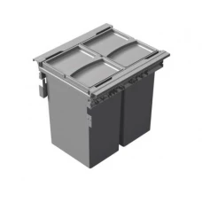 Контейнер 2х29 л в секцию 450 мм H=463 мм (нужен ящик Tandembox) серый