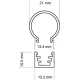 LED профіль круглий L=2000 мм