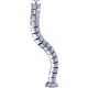 Гибкий кабель-канал Vertebra H=720-750 мм алюминий